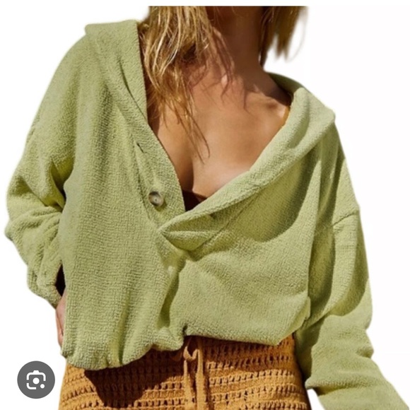 Free People Sweaters - Free People Beach Bino Pullover Sweater - Pistachio Green Size Medium
